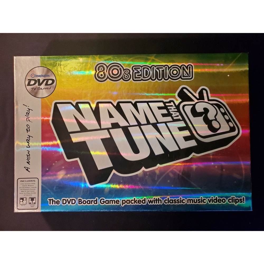 Name that Tune 80's Edition DVD Board Game 2005 Music Videos 1980’s Excellent!!